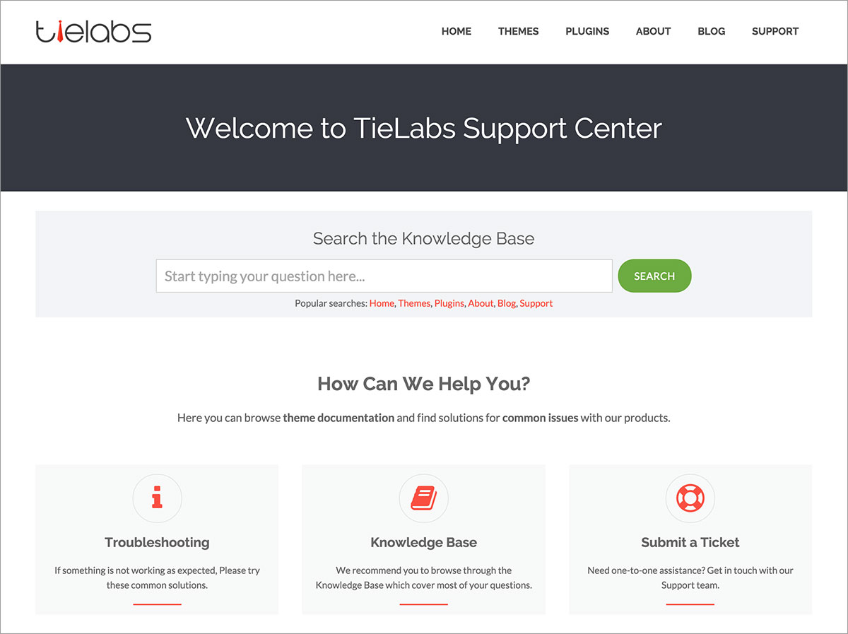 TieLabs Support System